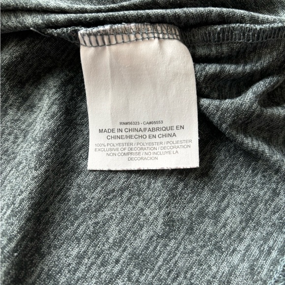 Nike Dri Fit Womens Gray Fitted Short Sleeve Stretch T-Shirt Size Large Running - Picture 5 of 9